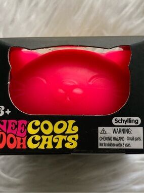 NeeDoh Cool Cats- Bright Pink